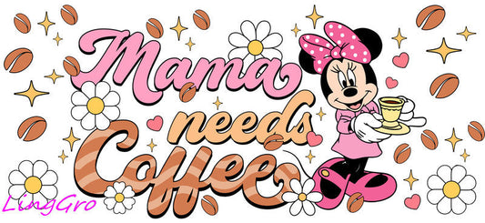 cute mom uv dtf cup wrap design for glass cup trendy mama uv dtf sticker