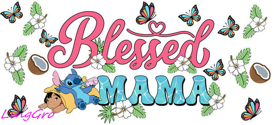 cute mom uv dtf cup wrap design for glass cup trendy mama uv dtf sticker