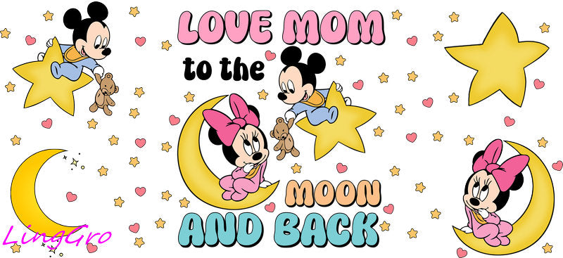 cute mom uv dtf cup wrap design for glass cup trendy mama uv dtf sticker