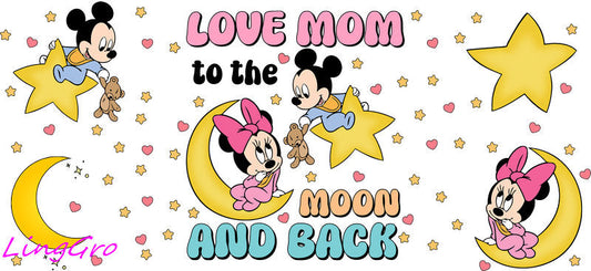 cute mom uv dtf cup wrap design for glass cup trendy mama uv dtf sticker
