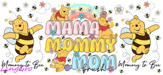 cute mom uv dtf cup wrap design for glass cup trendy mama uv dtf sticker