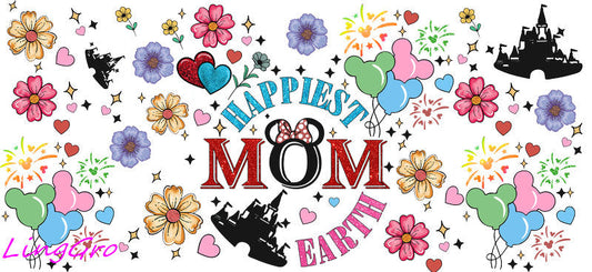 cute mom uv dtf cup wrap design for glass cup trendy mama uv dtf sticker