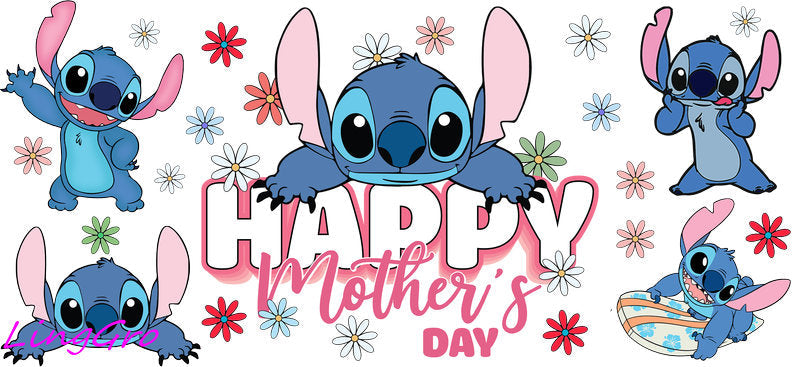 cute mom uv dtf cup wrap design for glass cup trendy mama uv dtf sticker