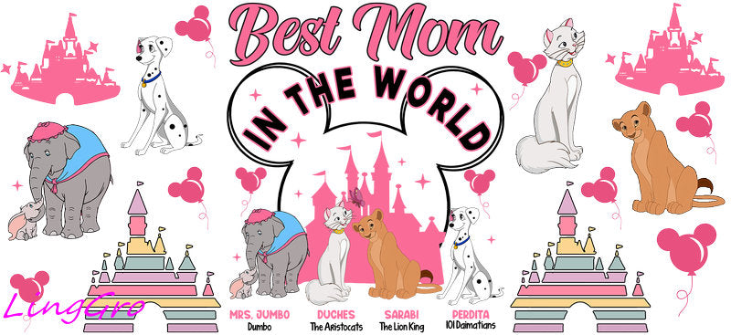 cute mom uv dtf cup wrap design for glass cup trendy mama uv dtf sticker