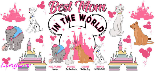 cute mom uv dtf cup wrap design for glass cup trendy mama uv dtf sticker