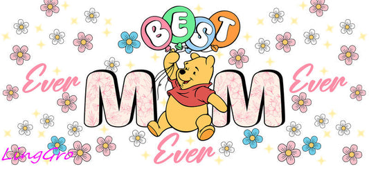 cute mom uv dtf cup wrap design for glass cup trendy mama uv dtf sticker