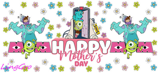 cute mom uv dtf cup wrap design for glass cup trendy mama uv dtf sticker