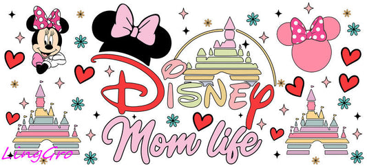 cute mom uv dtf cup wrap design for glass cup trendy mama uv dtf sticker