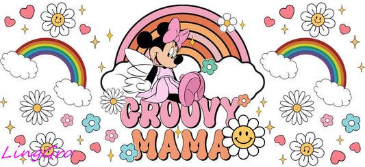 cute mom uv dtf cup wrap design for glass cup trendy mama uv dtf sticker