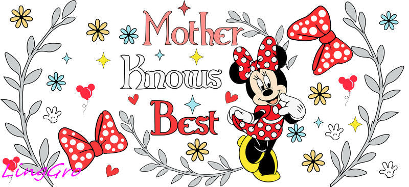 cute mom uv dtf cup wrap design for glass cup trendy mama uv dtf sticker