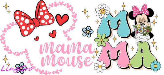 cute mom uv dtf cup wrap design for glass cup trendy mama uv dtf sticker