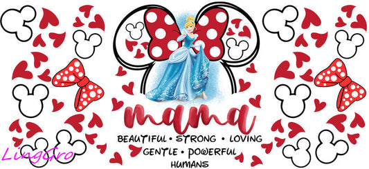 cute mom uv dtf cup wrap design for glass cup trendy mama uv dtf sticker