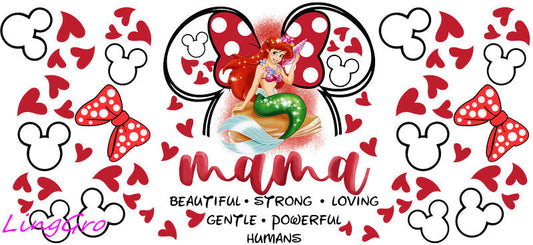 cute mom uv dtf cup wrap design for glass cup trendy mama uv dtf sticker