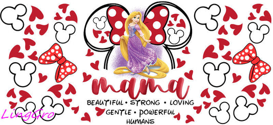 cute mom uv dtf cup wrap design for glass cup trendy mama uv dtf sticker