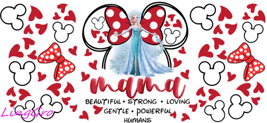 cute mom uv dtf cup wrap design for glass cup trendy mama uv dtf sticker