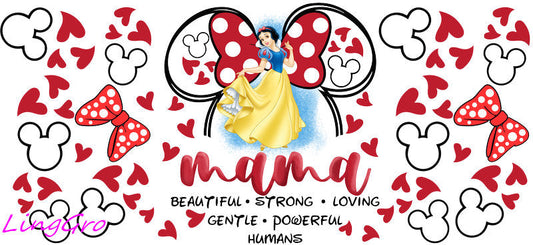 cute mom uv dtf cup wrap design for glass cup trendy mama uv dtf sticker
