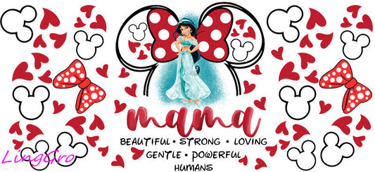 cute mom uv dtf cup wrap design for glass cup trendy mama uv dtf sticker