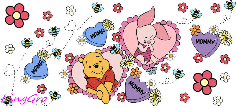 cute mom uv dtf cup wrap design for glass cup trendy mama uv dtf sticker