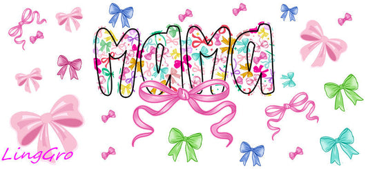 mom cup wrap uv dtf mothers day gift for mom glass cup wrap mama design