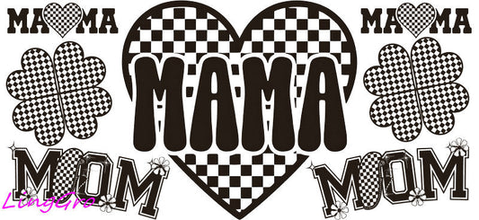 mom cup wrap uv dtf mothers day gift for mom glass cup wrap mama design