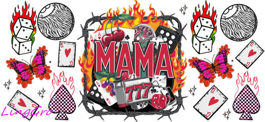 mom cup wrap uv dtf mothers day gift for mom glass cup wrap mama design