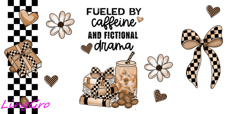 floral girl quote uv dtf cup wrap design for glass cups aesthetic flower decal