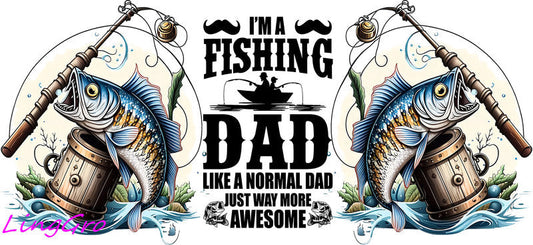 dad cup wrap uv dtf transfer fathers day tumbler decal design