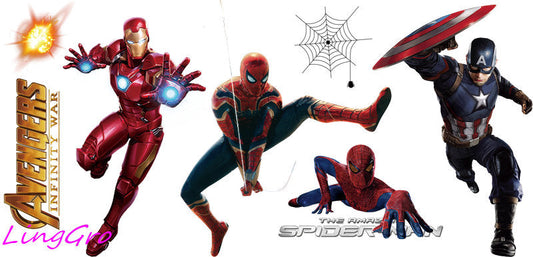 superhero decal for glass cup KA-5127