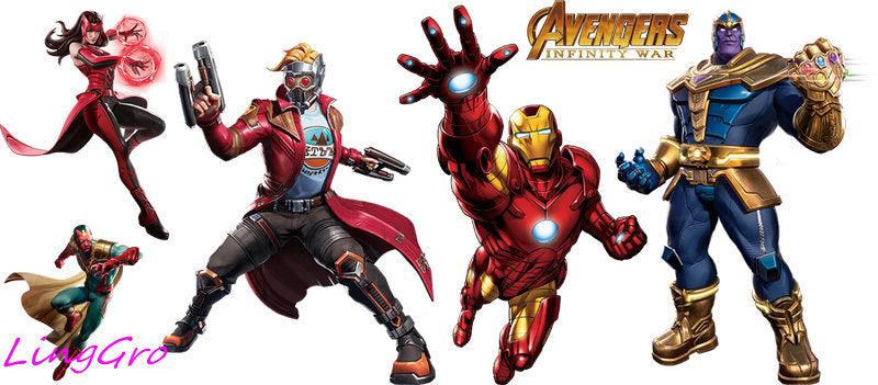 superhero decal for glass cup KA-5134