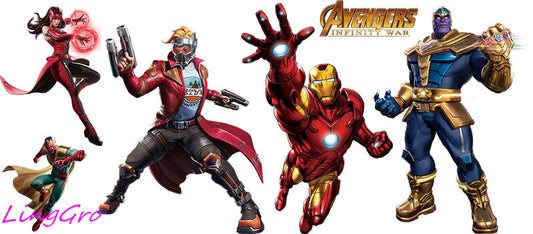 superhero decal for glass cup KA-5134