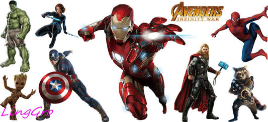 superhero decal for glass cup KA-5135