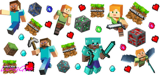 pixel tumbler wrap design