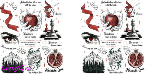 dark romance tumbler decal