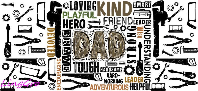 funny dad cup wrap