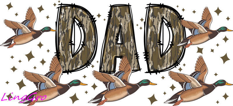 father tumbler decal