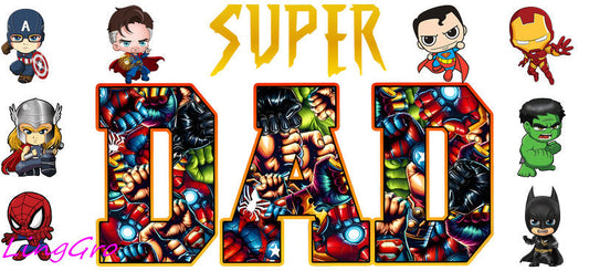 superhero dad cup wrap