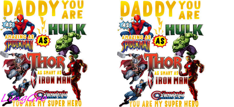 superhero dad cup wrap