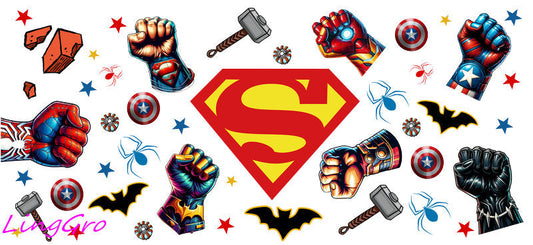 hero dad tumbler decal
