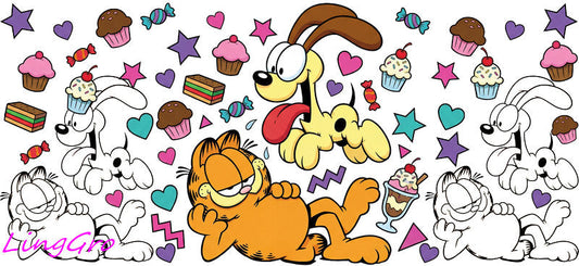 cat lover gift cup wrap