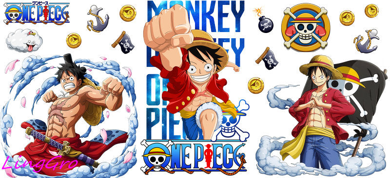 action anime tumbler decal