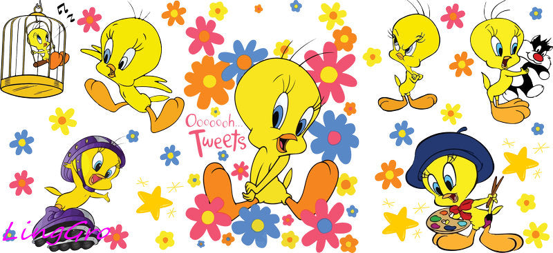 looney tunes tumbler wrap