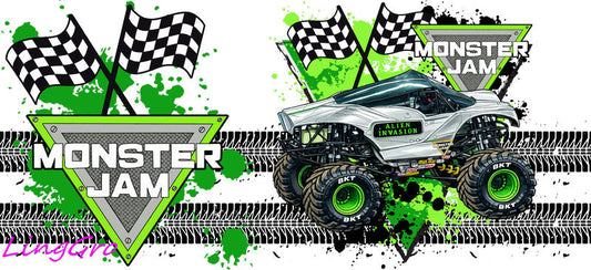 monster jam 16oz cup wrap