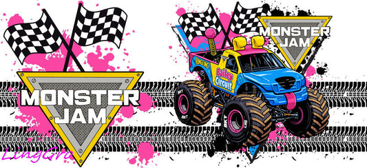 monster jam tumbler wrap