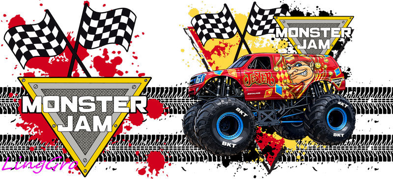 toxic monster truck decal