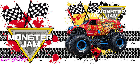 toxic monster truck decal
