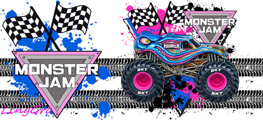 monster jam 16oz cup wrap