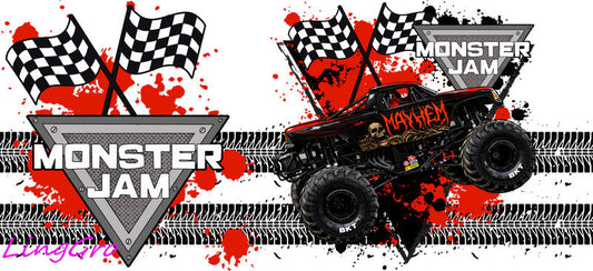 monster jam tumbler wrap