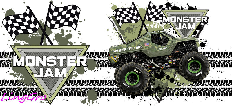 toxic monster truck decal