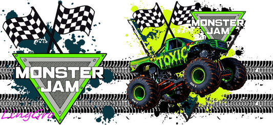 monster jam 16oz cup wrap